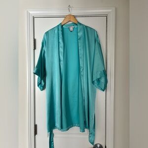 Victorias Secret Blue silk robe